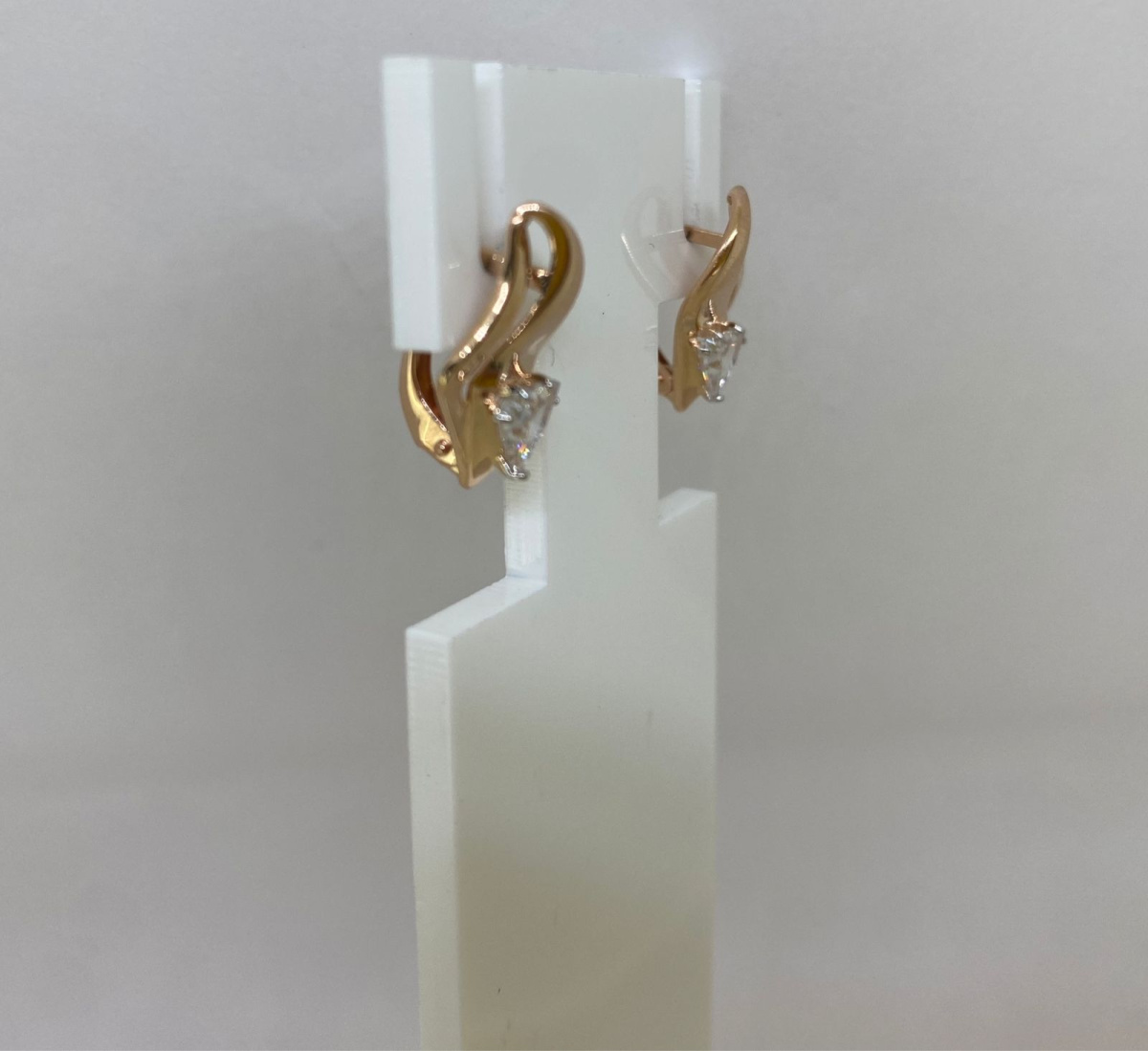 СЕРЬГИ С КАМНЕМ (Au 585)