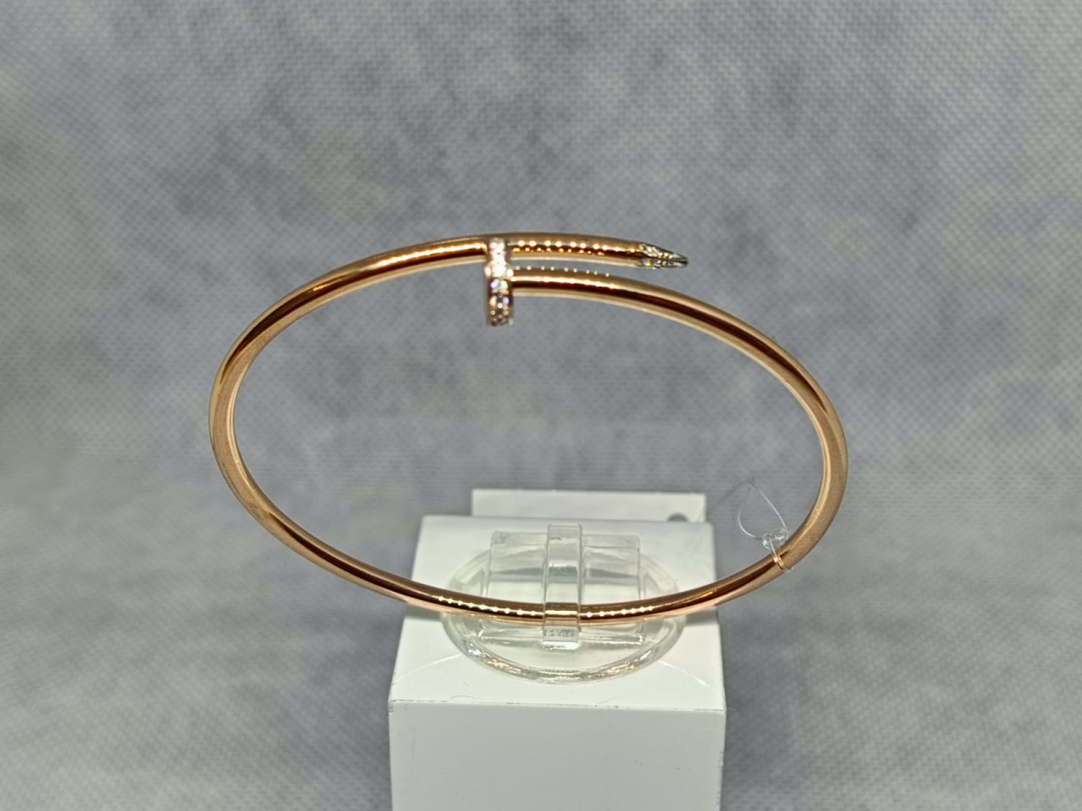 070029 БРАСЛЕТ ЖЕСТКИЙ с камнями (Au 585)