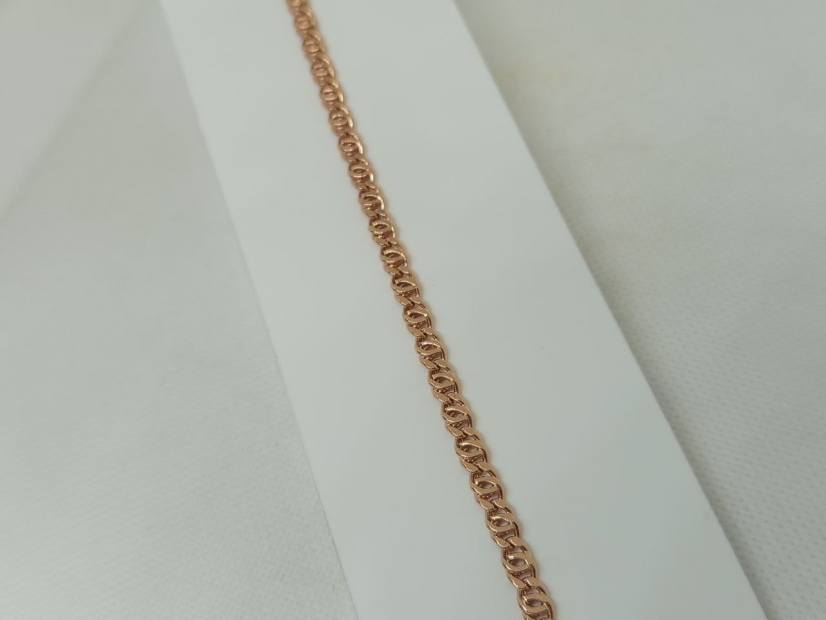 БРАСЛЕТ ПУСТОТЕЛЫЙ Птичий глаз(глаз пантеры) Au 585