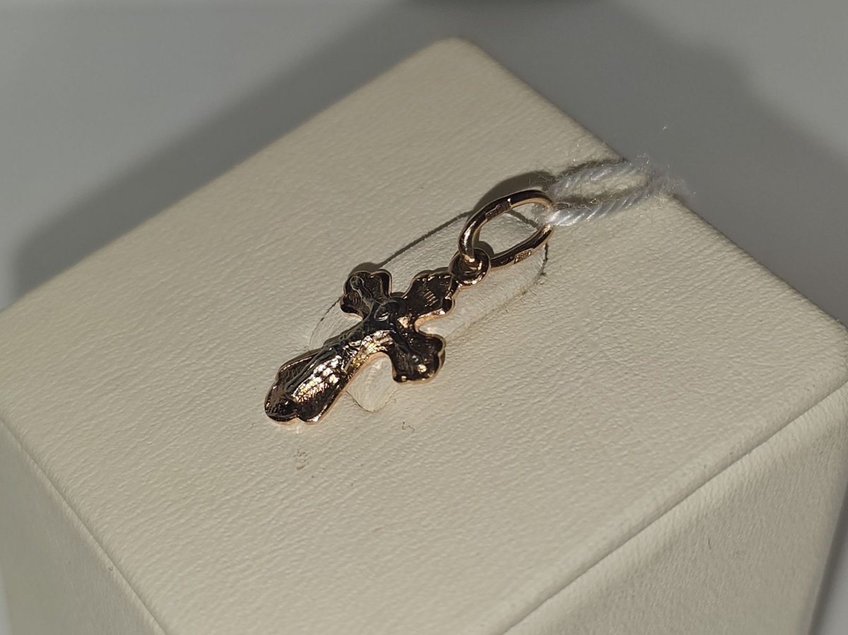 ПОДВЕСКА КРЕСТ БЕЗ КАМНЯ (Au 585)