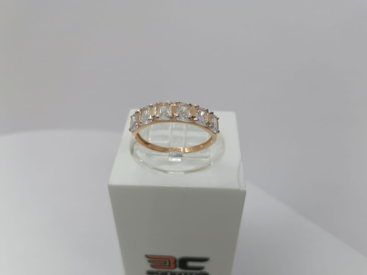 КОЛЬЦО С КАМНЯМИ (Au 585)