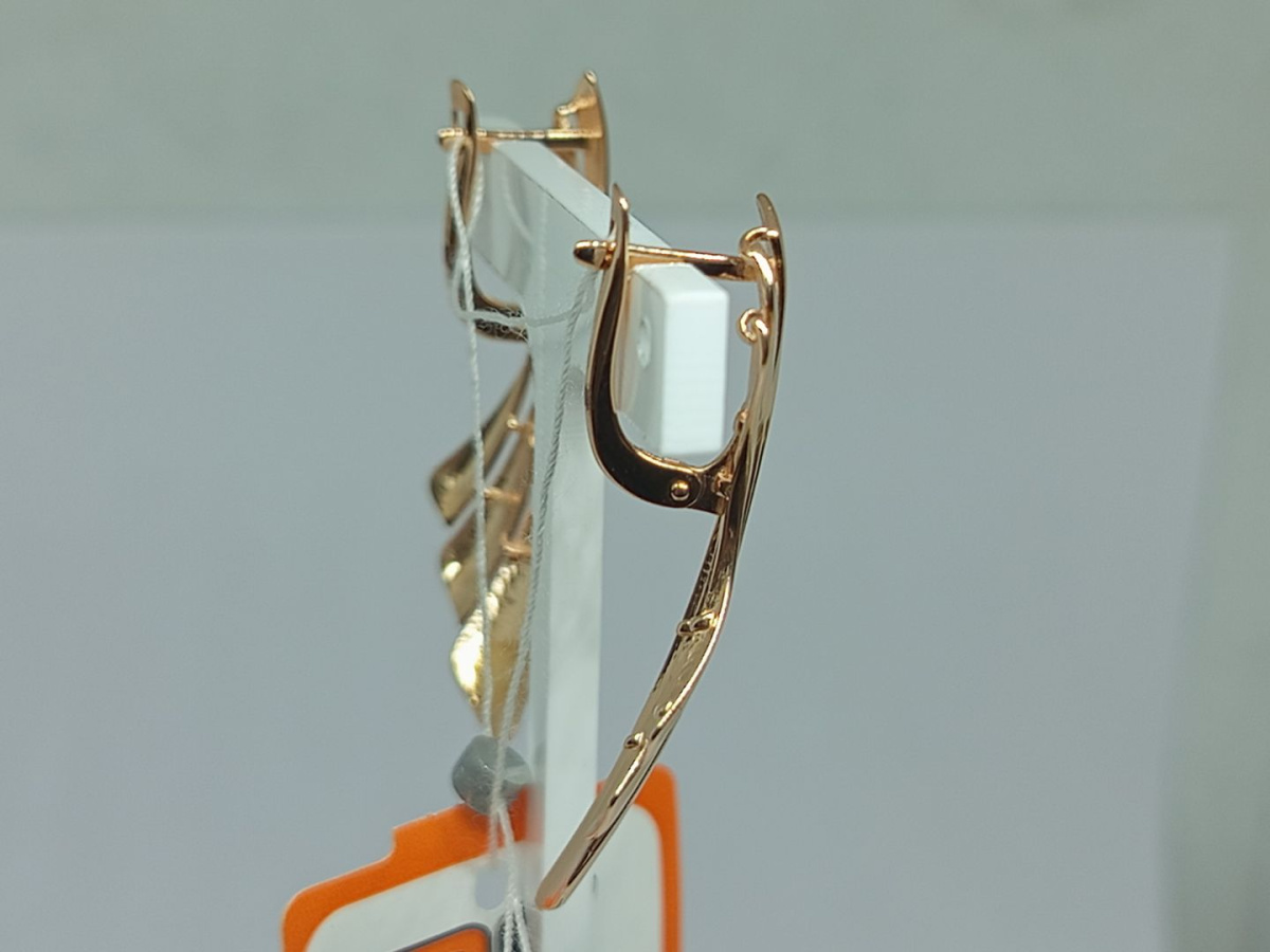 СЕРЬГИ БЕЗ КАМНЯ (Au 585)