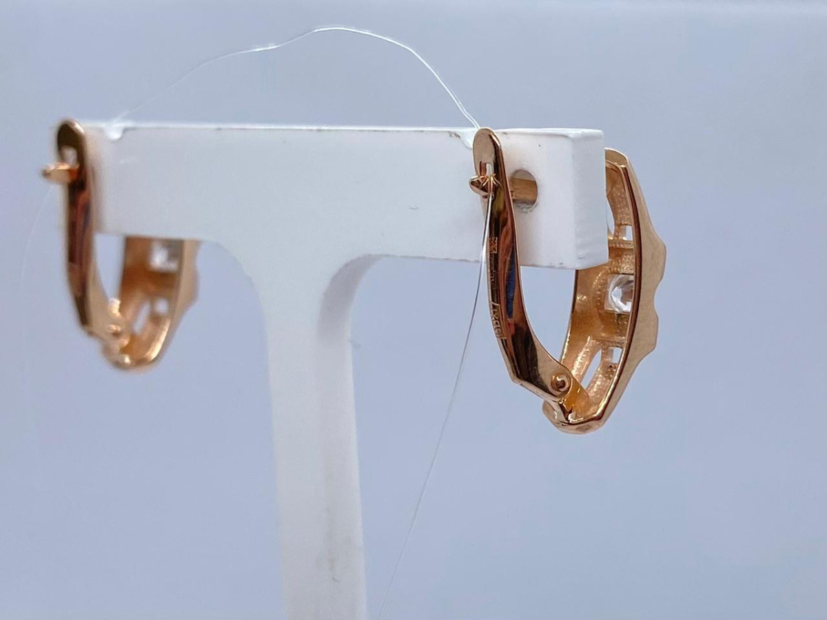 СЕРЬГИ С КАМНЯМИ (Au 585)