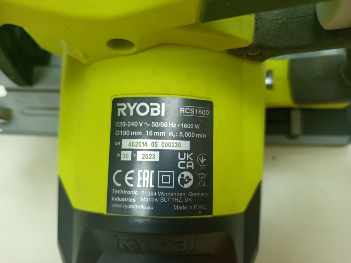 Дисковая пила Ryobi RCS1600 Дисковая пила Ryobi RCS1600
