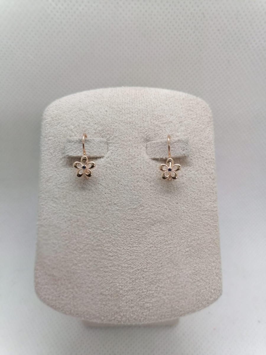 СКМ585 СЕРЬГИ С КАМНЕМ (Au 585) СКМ585 СЕРЬГИ С КАМНЕМ (Au 585)