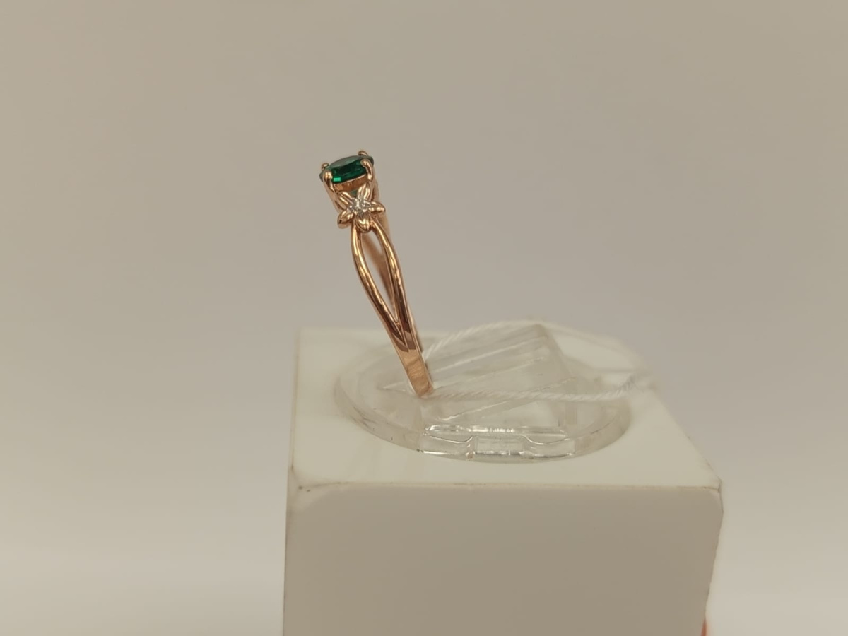 КОЛКМИ585 КОЛЬЦО С КАМНЯМИ (Au 585)