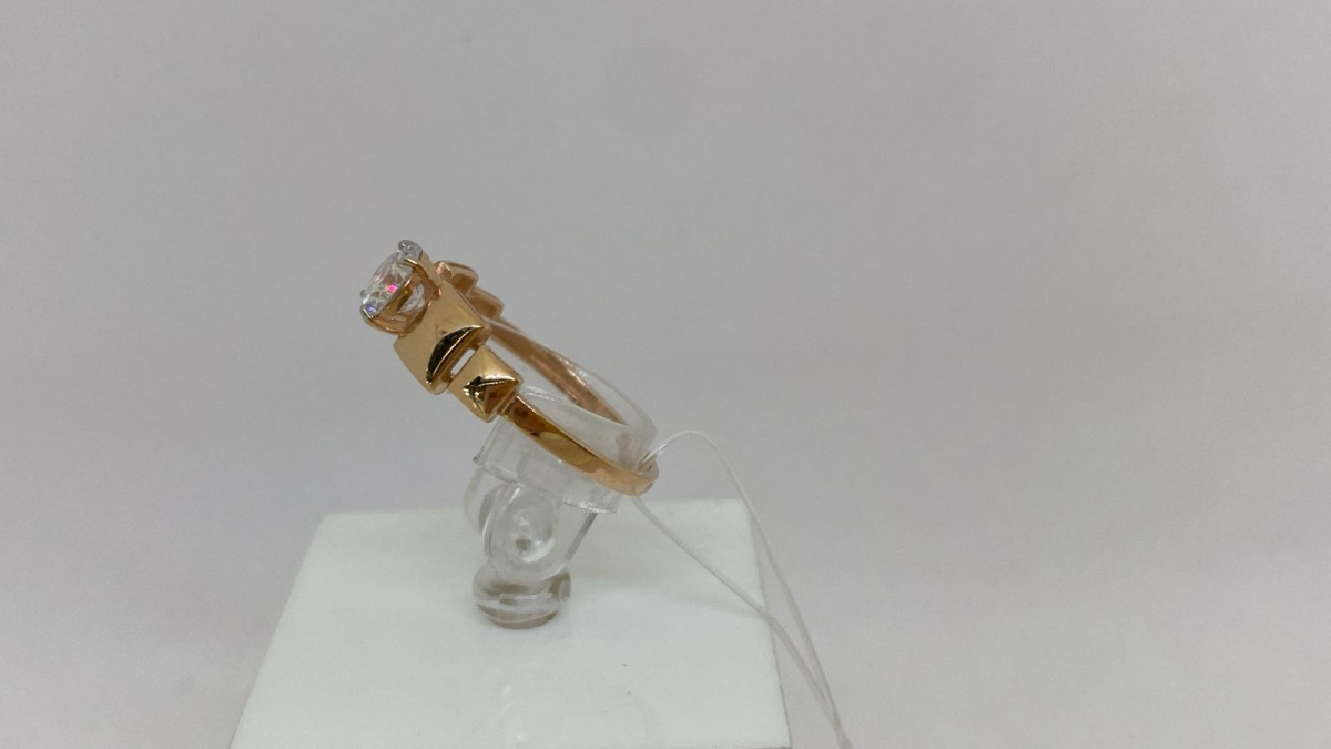 КОЛЬЦО С КАМНЯМИ (Au 585)