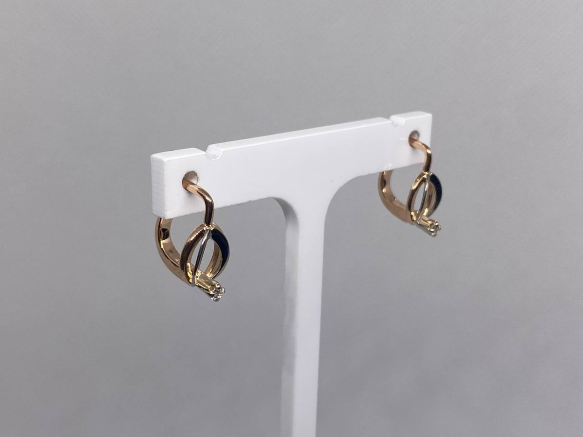 СЕРЬГИ С КАМНЕМ (Au 585)