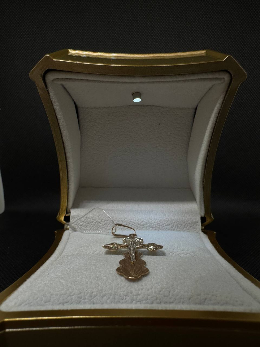 ПОДВЕСКА КРЕСТ без камня (Au 585)