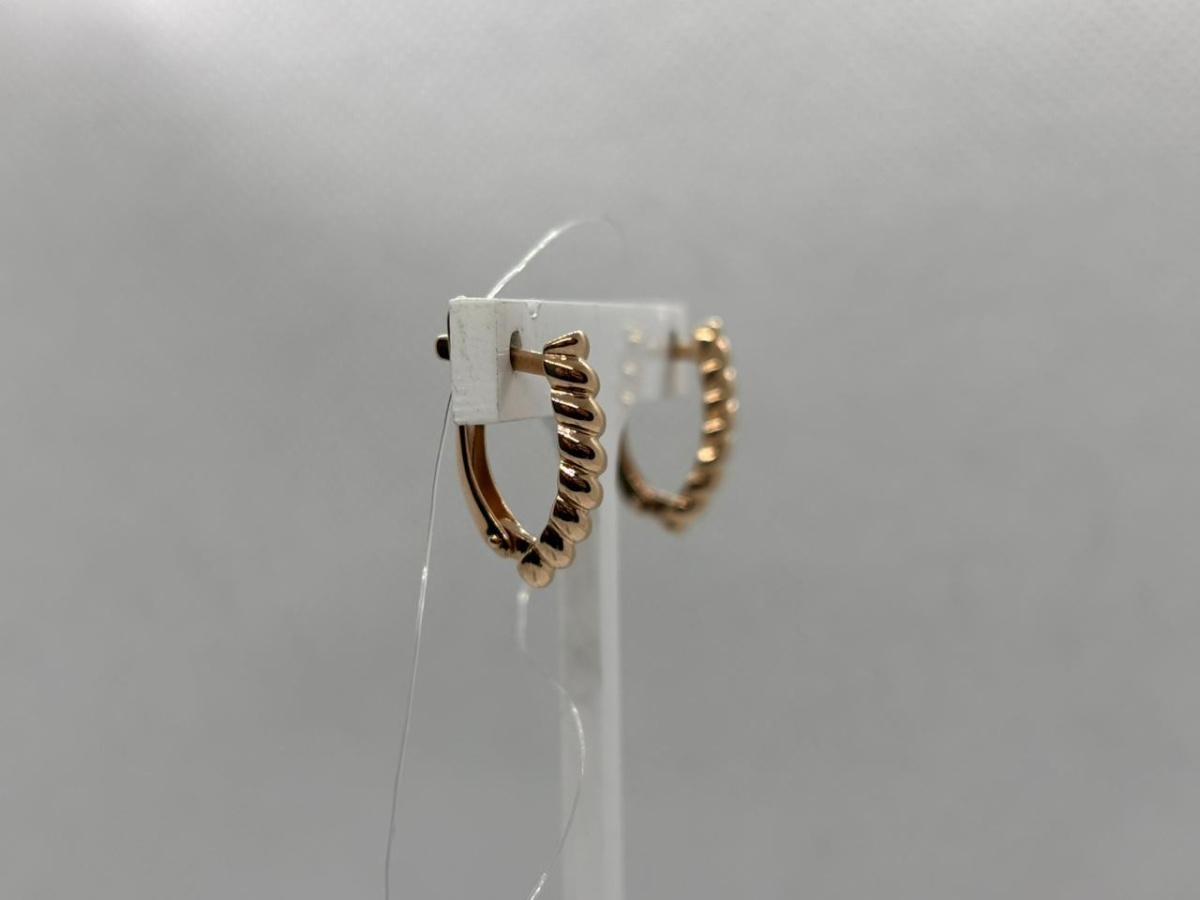 СЕРЬГИ БЕЗ КАМНЯ (Au 585)