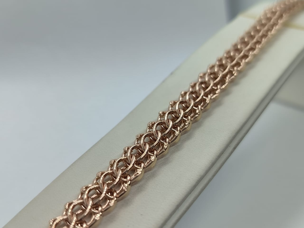 БРАСЛЕТ ПУСТОТЕЛЫЙ Итальянка (Au 585)