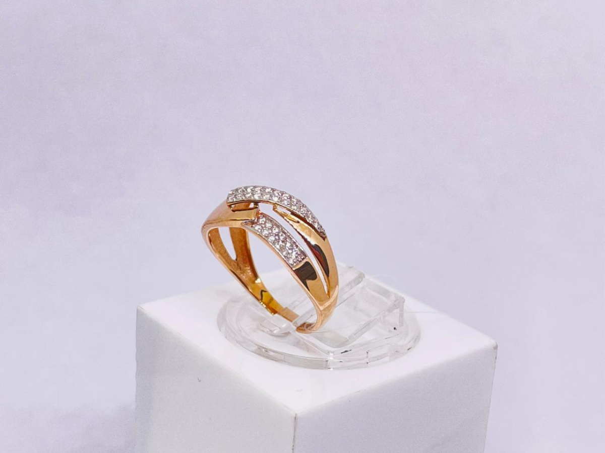 КОЛЬЦО С КАММНЯМИ (Au 585)