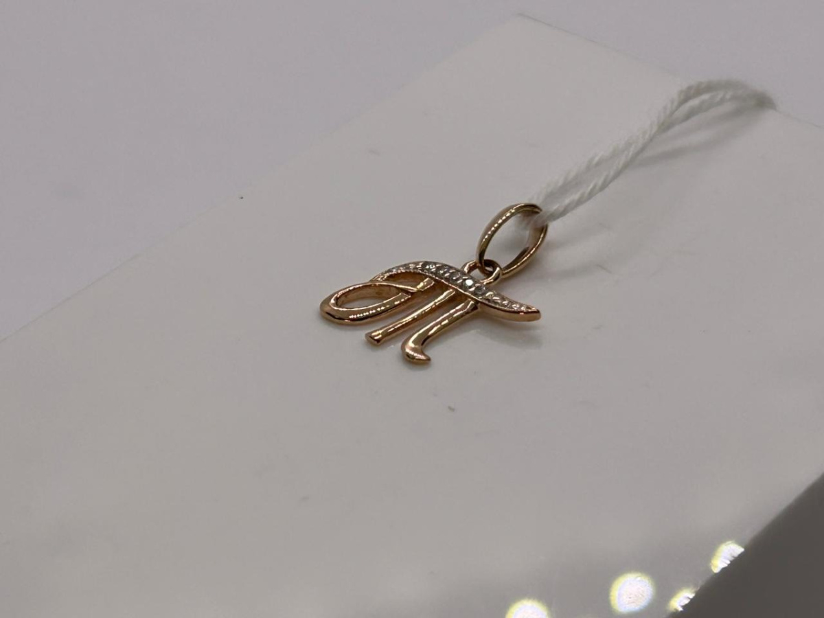 ПОДВЕСКА БУКВА Т Au 585