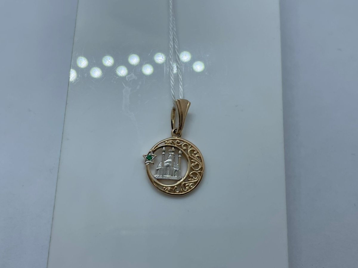 ПОДКМ585 ПОДВЕСКА С КАМНЕМ (Au 585)