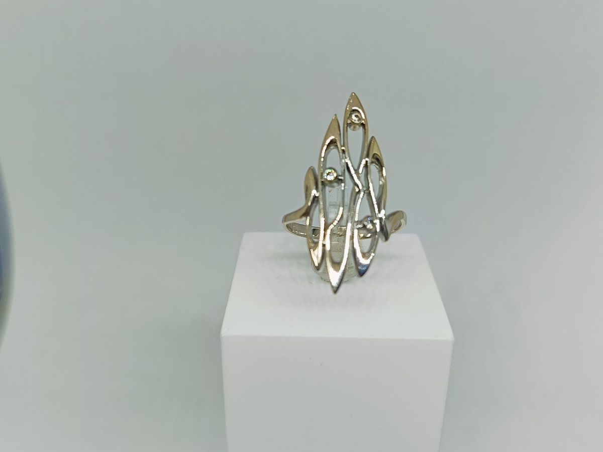 КОЛКМИ585 КОЛЬЦО С КАМНЯМИ (Au 585)