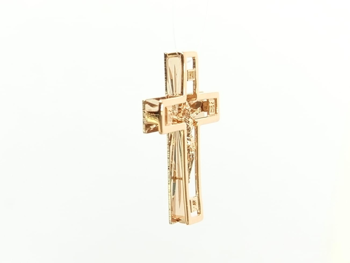 ПОДВЕСКА КРЕСТ без камня (Au 585)