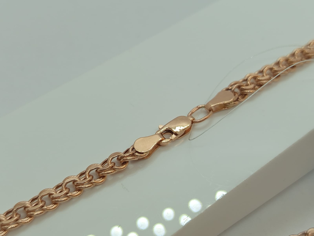 ЦЕПЬ ПУСТОТЕЛАЯ Бисмарк (Au 585)