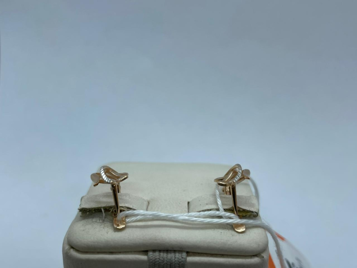 СБКМ585 СЕРЬГИ БЕЗ КАМНЯ (Au 585)