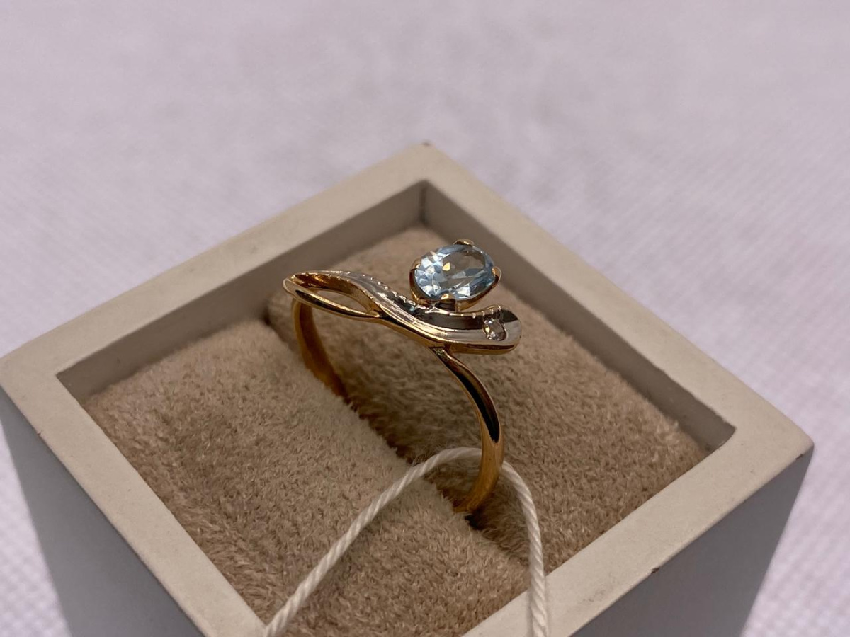 КОЛКМИ585 КОЛЬЦО С КАМНЯМИ (Au 585)