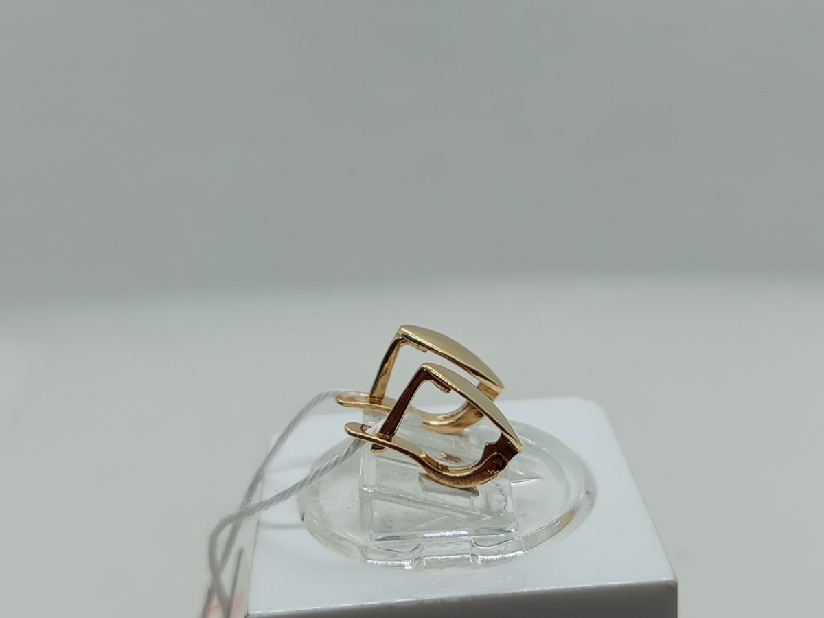 СБКМ585 СЕРЬГИ БЕЗ КАМНЯ (Au 585)