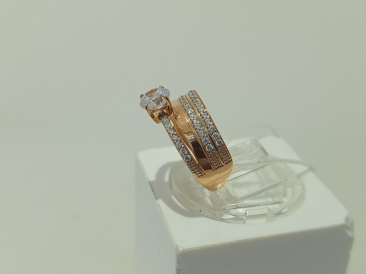 КОЛКМИ585 КОЛЬЦО С КАМНЯМИ (Au 585)