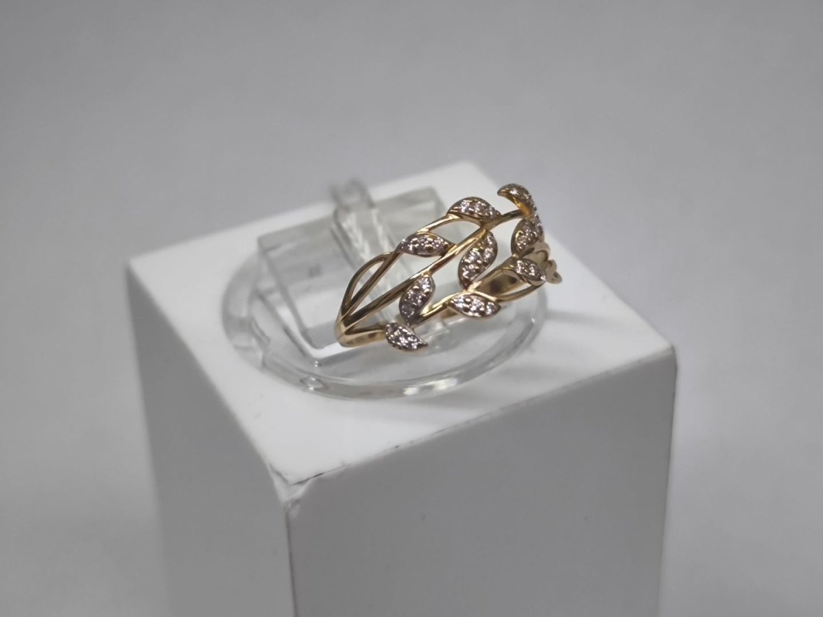 КОЛКМИ585 КОЛЬЦО С КАМНЯМИ (Au 585)