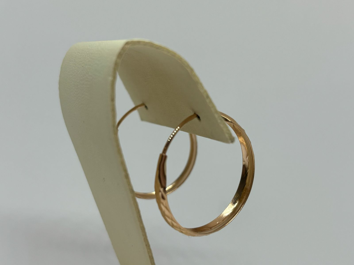 СКОН585 СЕРЬГИ КОНГО (Au 585)