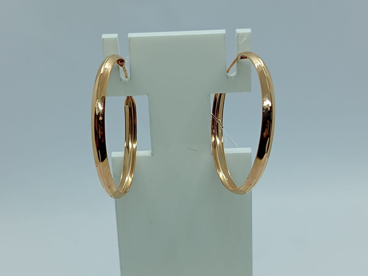 08-1949 СЕРЬГИ КОНГО без камня (Au 585)