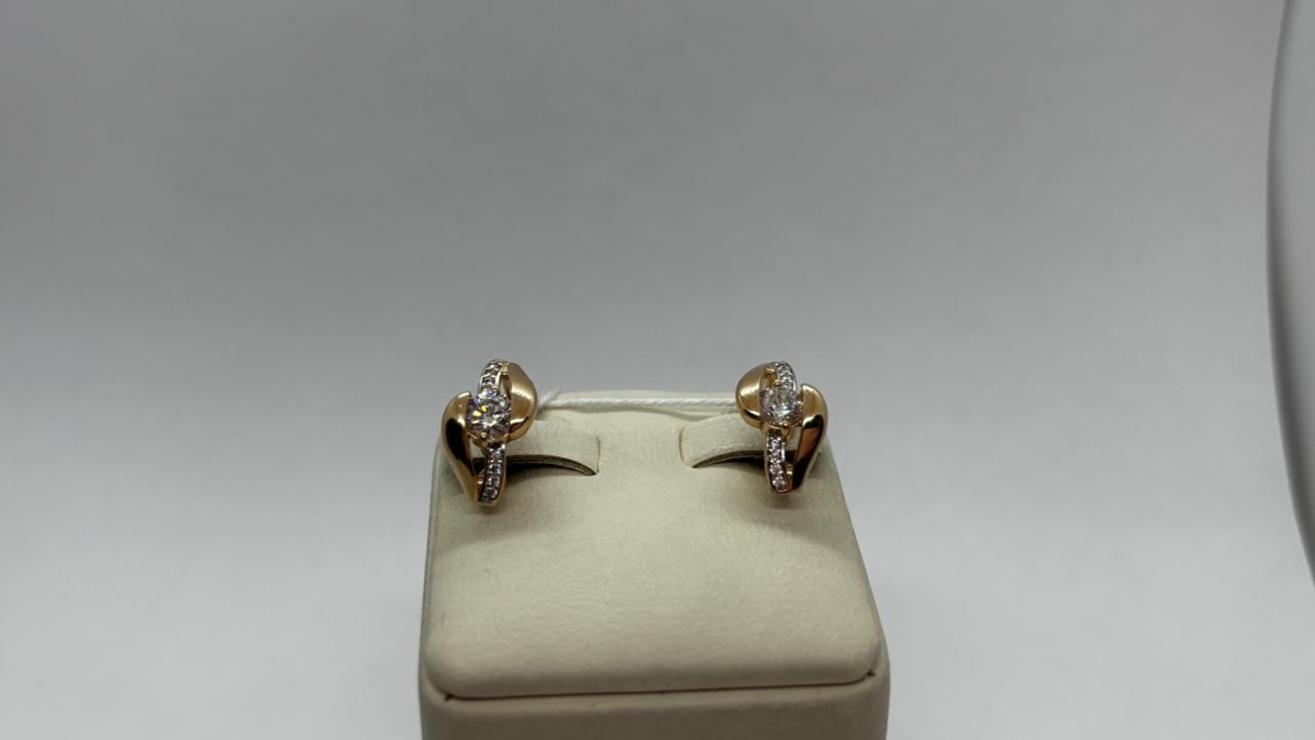 СЕРЬГИ С КАМНЯМИ (Au 585)