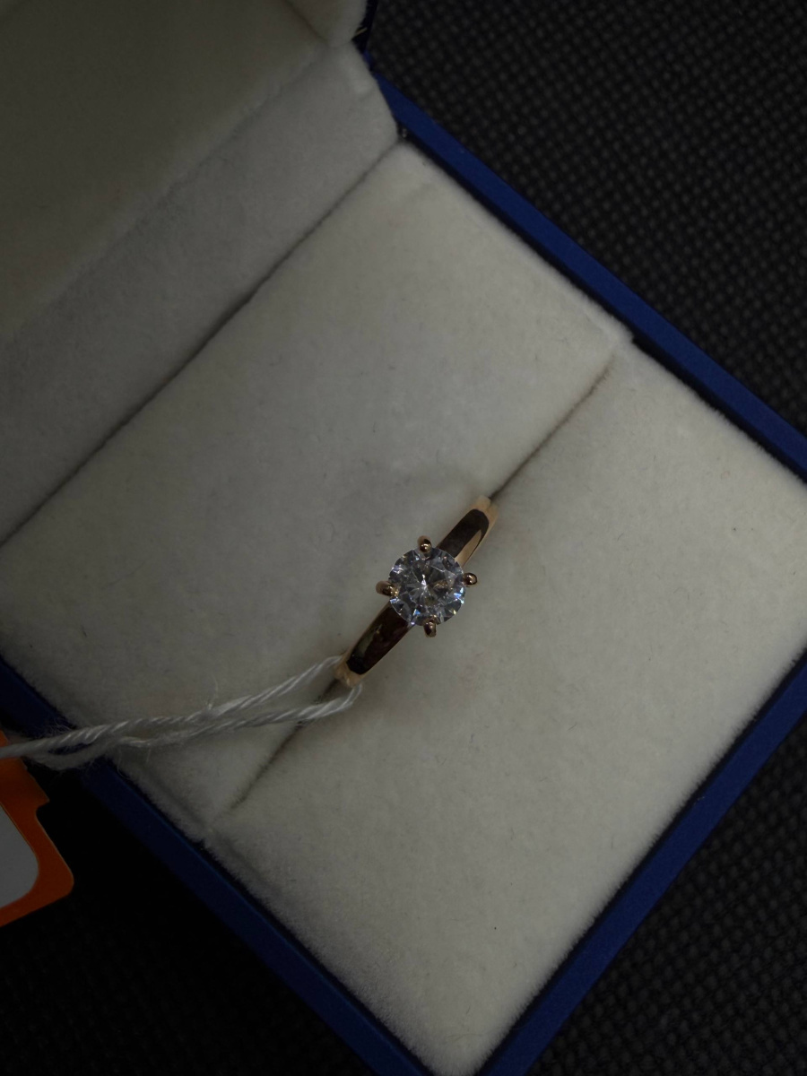 КОЛКМ585 КОЛЬЦО С КАМНЕМ (Au 585)