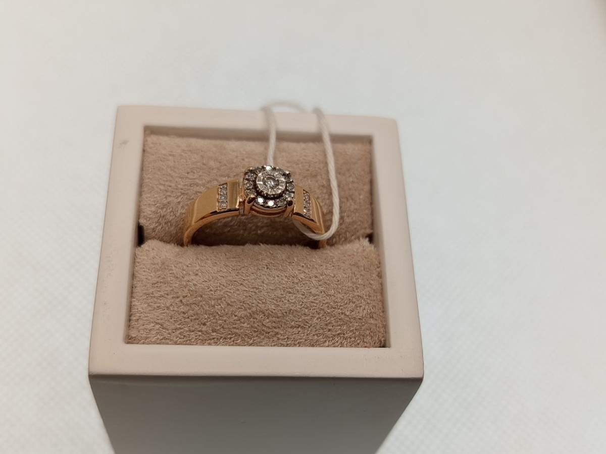 КОЛЬЦО БРИЛЛИАНТ Au 585