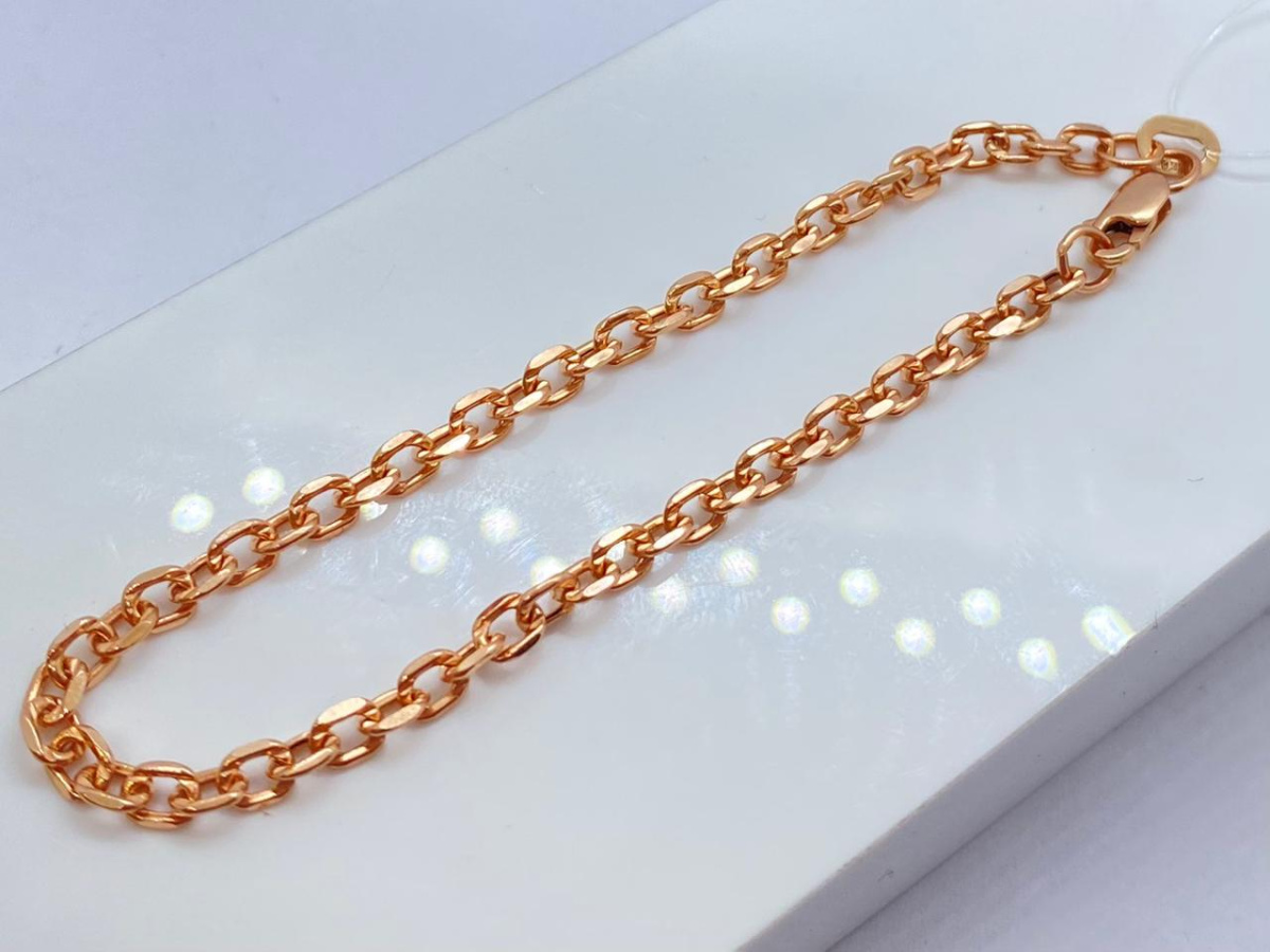 БРАСЛЕТ ПУСТОТЕЛЫЙ Якорное (Au 585)