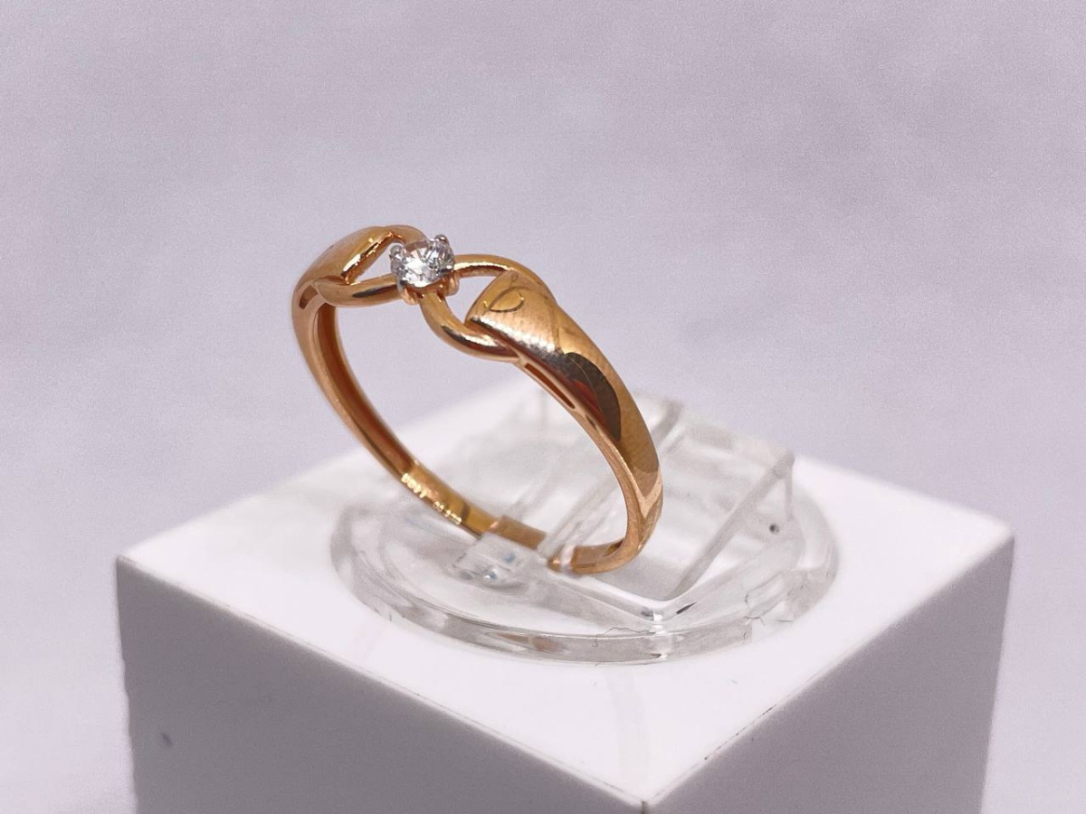 КОЛЬЦО С КАМНЕМ (Au 585)