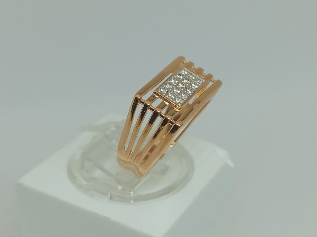 ПЕЧАТКА С КАМНЯМИ (Au 585)