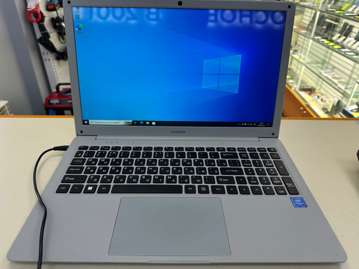 Ноутбук DIGMA EVE 15 P418; Celeron N4020, Intel UHD Graphics 600, 4 Гб, 128 Гб, Нет