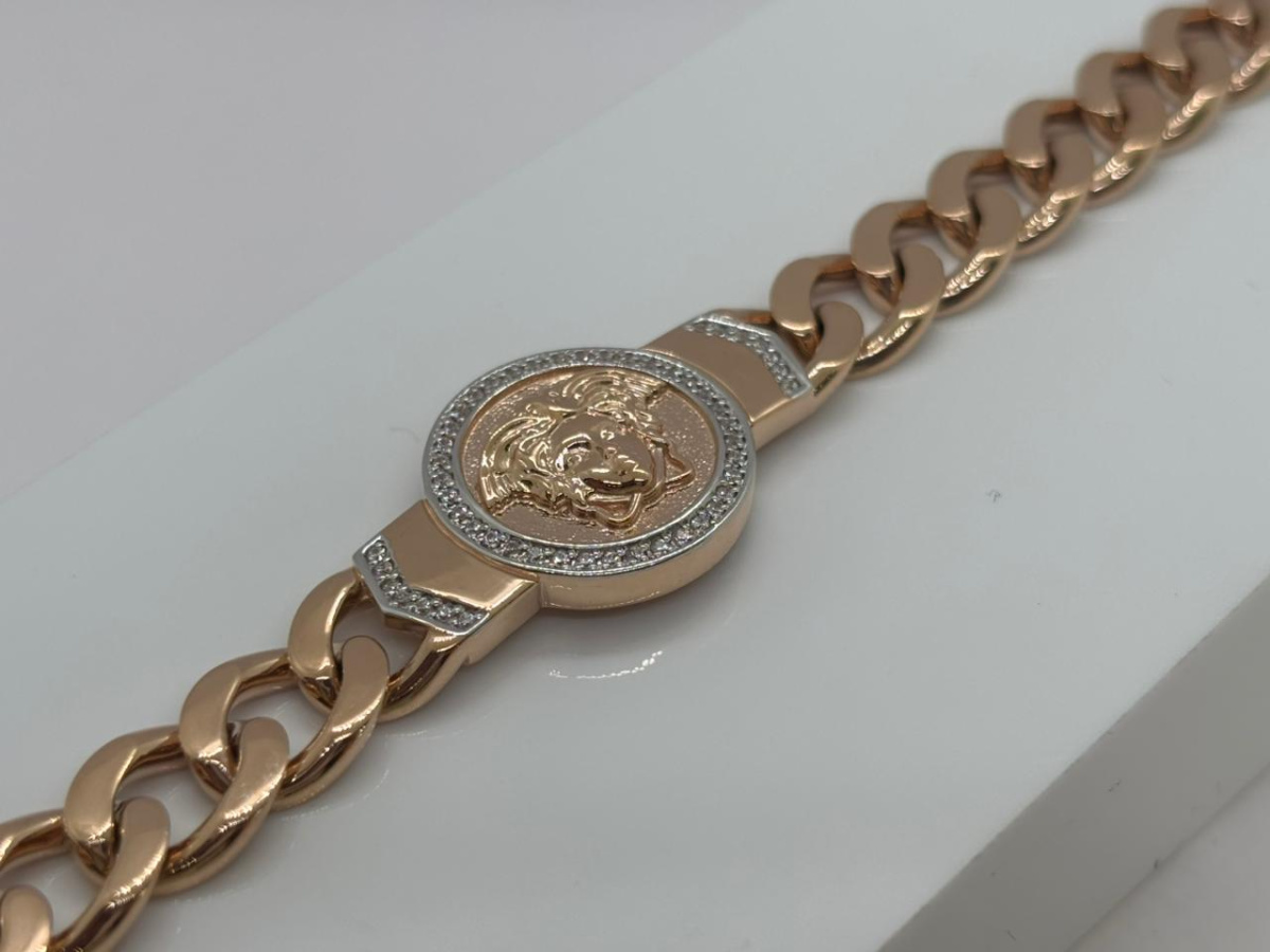 БРАСЛЕТ ФАНТАЗИЯ с камнями (Au 585)