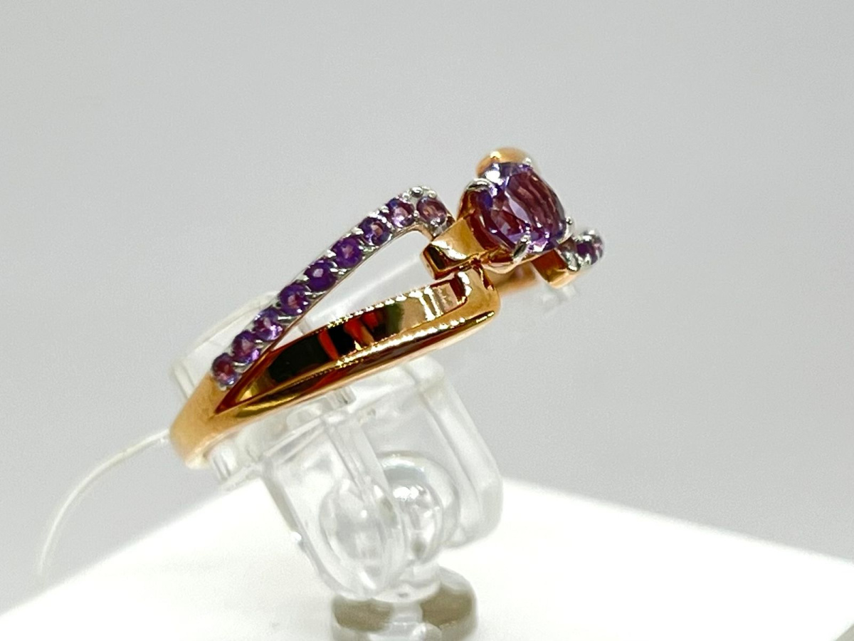 КОЛЬЦО АМЕТИСТ (Au 585)