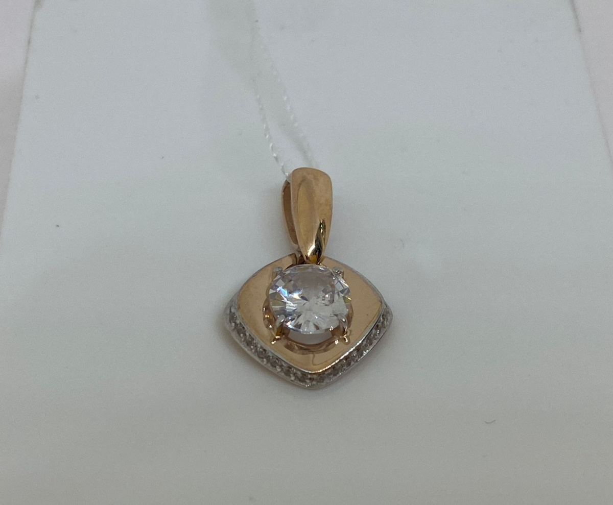 ПОДВЕСКА С КАМНЯМИ (Au 585)