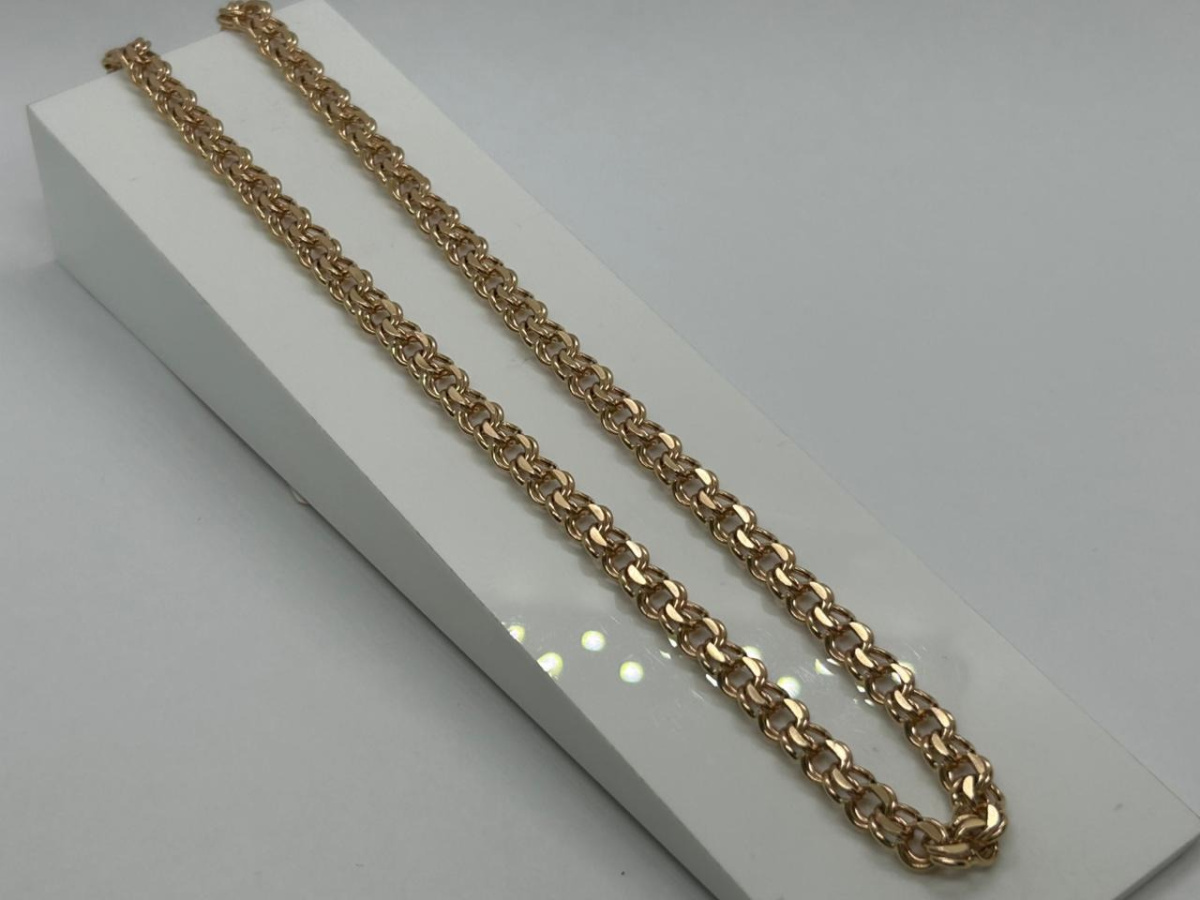 ЦПБС585 ЦЕПЬ ПУСТОТЕЛАЯ Бисмарк (Au 585)