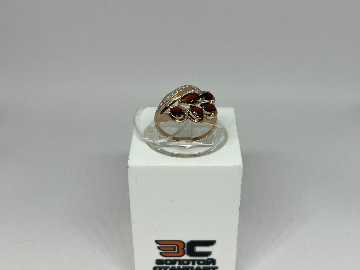 КОЛКМИ585 КОЛЬЦО С КАМНЯМИ (Au 585)