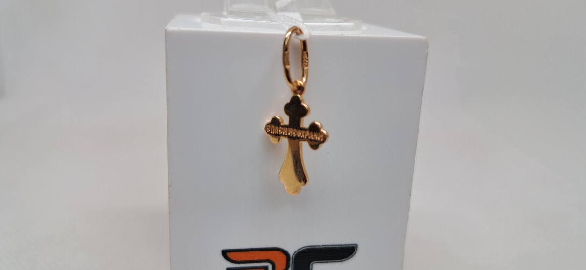 ПОДВЕСКА КРЕСТ без камня (Au 585)