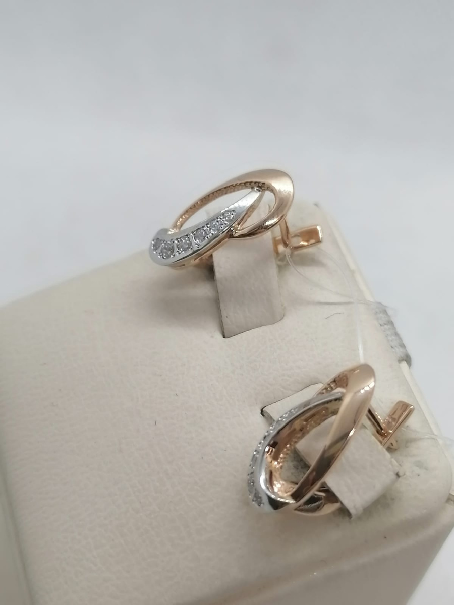 СЕРЬГИ С КАМНЯМИ (Au 585)