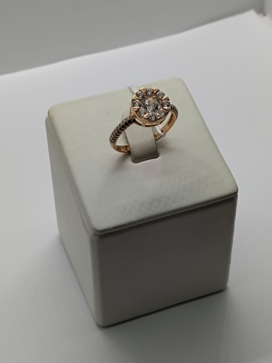 КОЛКМИ585 КОЛЬЦО С КАМНЯМИ (Au 585)