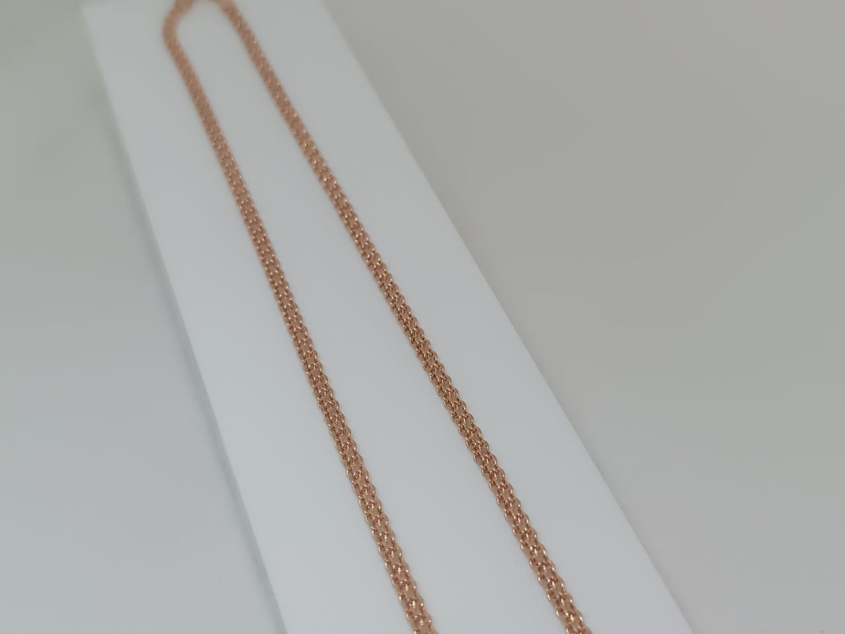 ЦЕПЬ ПУСТОТЕЛАЯ Бисмарк машинный (Au 585)