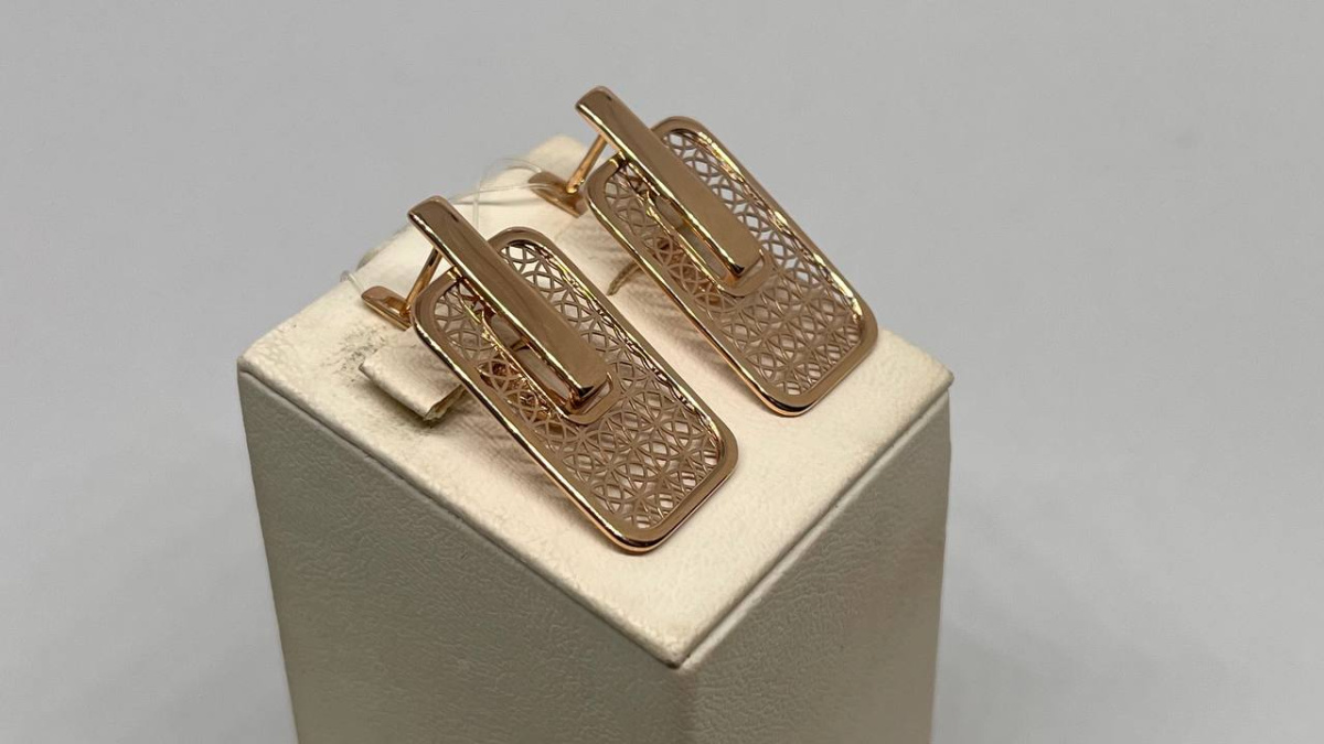 СЕРЬГИ БЕЗ КАМНЯ (Au 585)