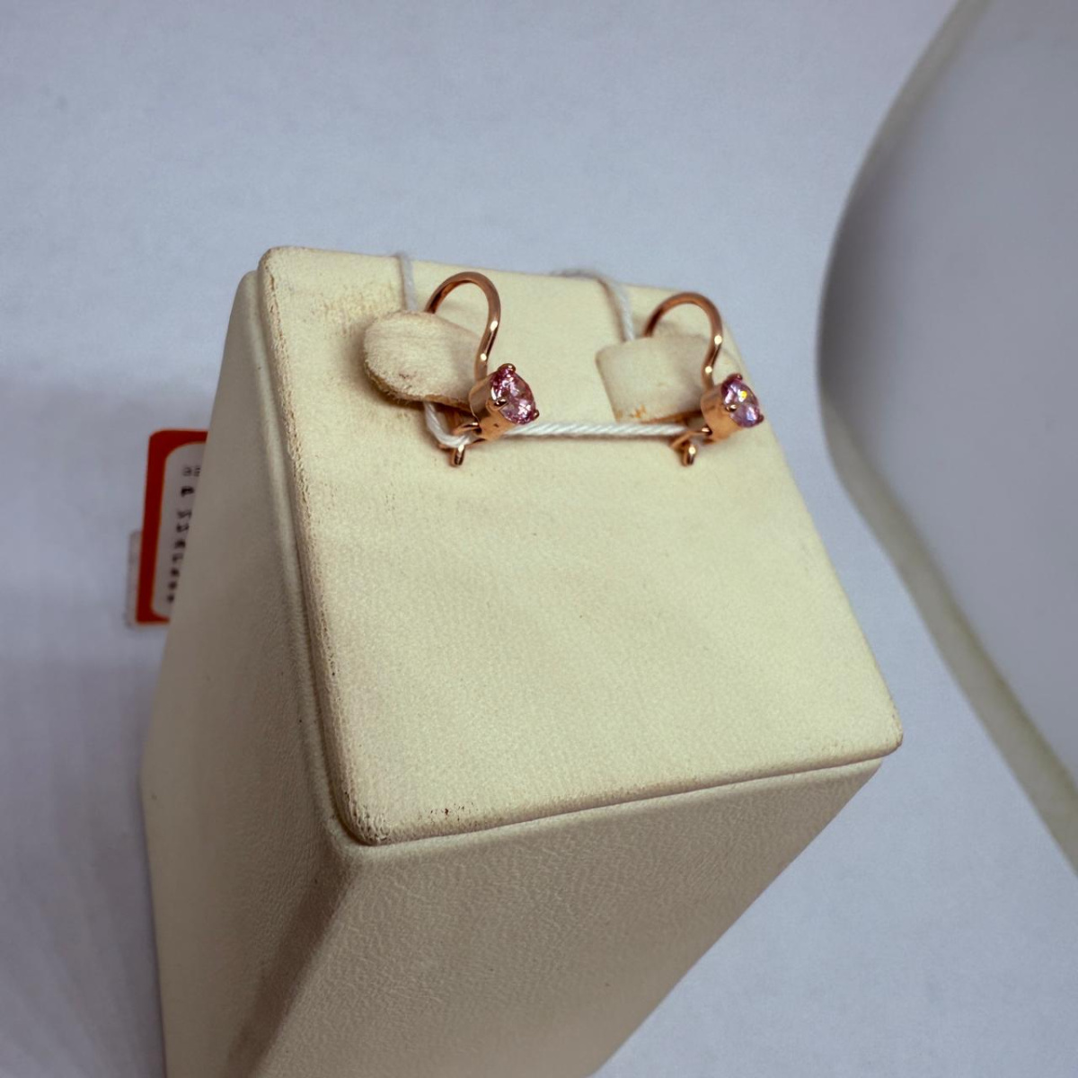 СКМ585 СЕРЬГИ С КАМНЕМ (Au 585)