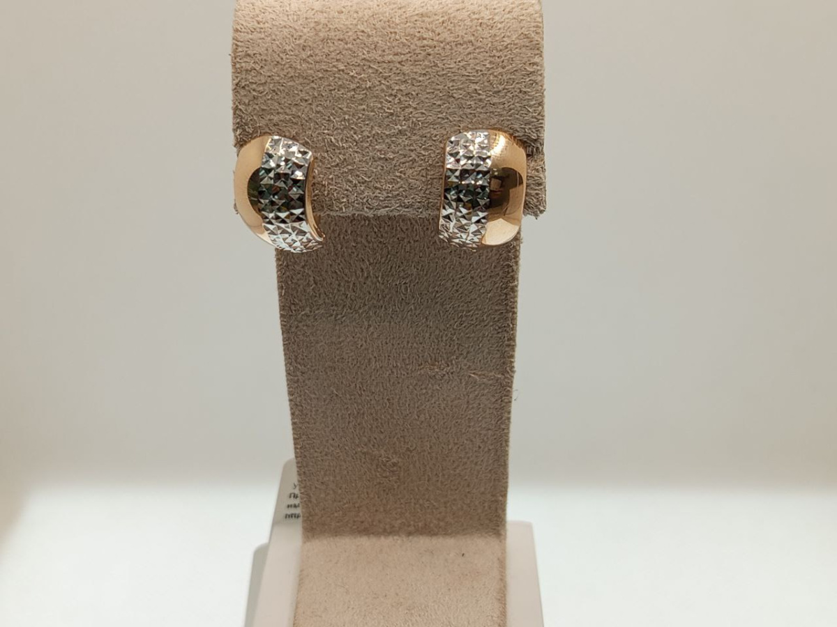 СЕРЬГИ БЕЗ КАМНЯ (Au 585)