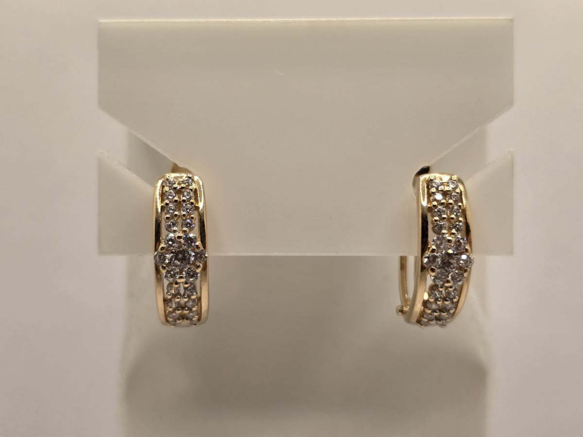 СЕРЬГИ С КАМНЯМИ (Au 585)