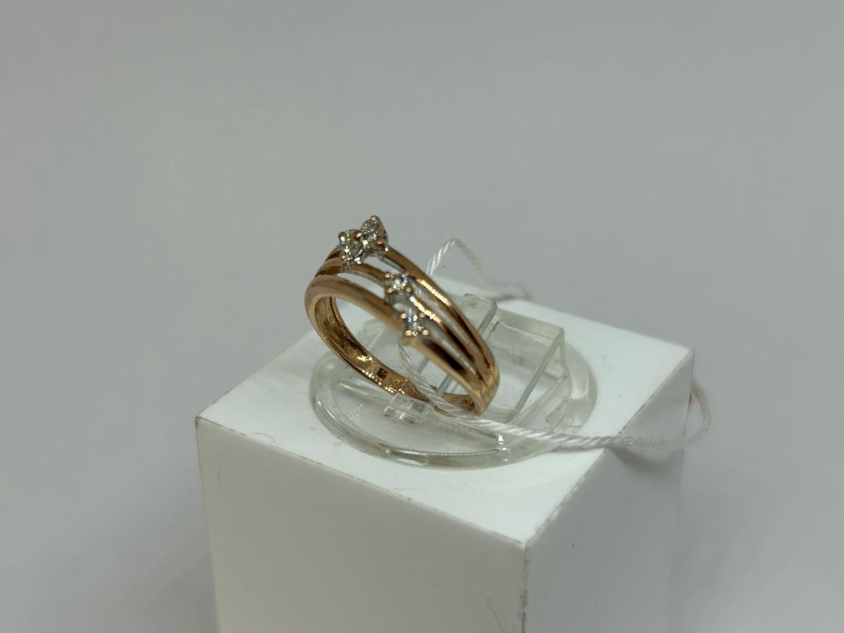 КОЛЬЦО БРИЛЛИАНТ Au 585