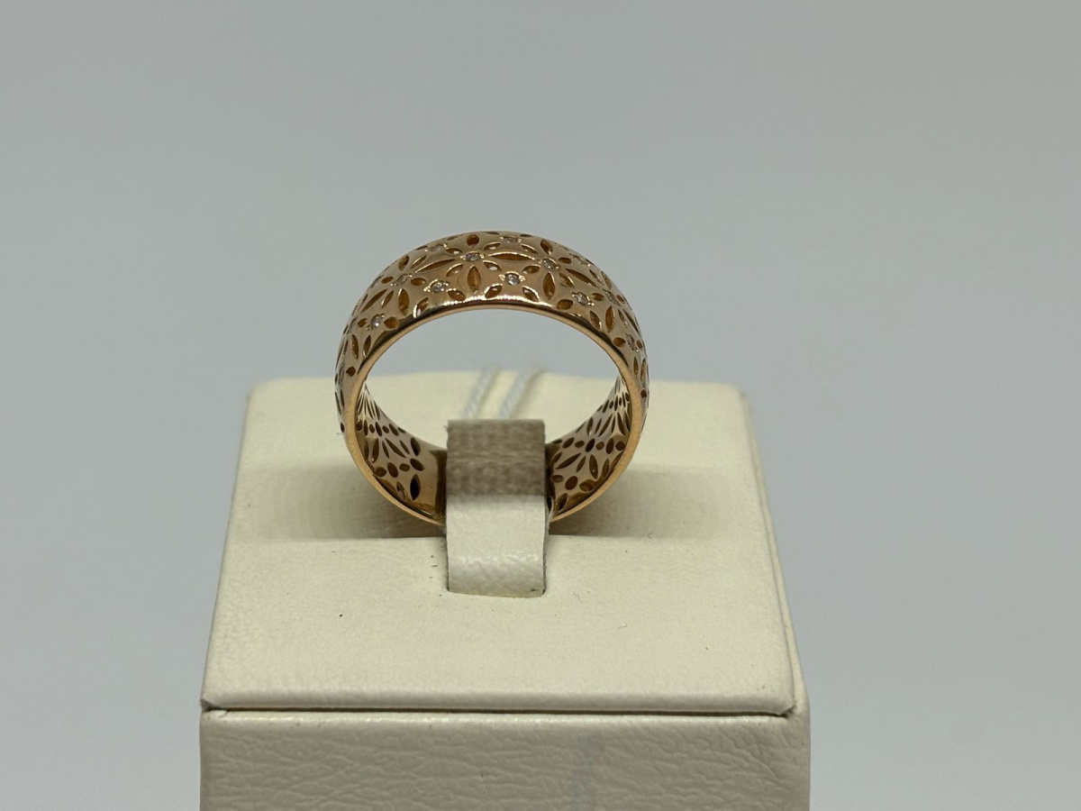 КОЛЬЦО С КАМНЯМИ (Au 585)